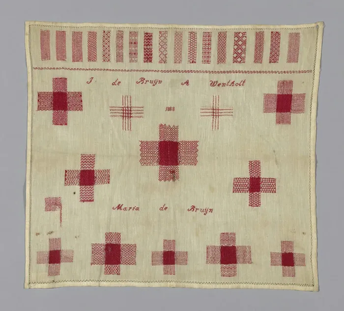 Framed Print : Sampler, Netherlands, 1808. Creator: Unknown Framed Print : Sampler, Netherlands, 1808. Creator: Unknown