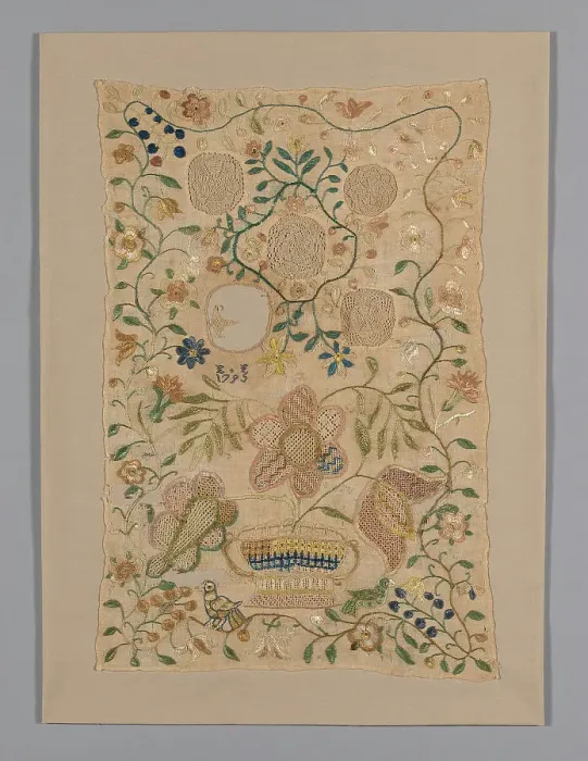 Framed Print : Sampler, Pennsylvania, 1795. Creator: Unknown Framed Print : Sampler, Pennsylvania, 1795. Creator: Unknown