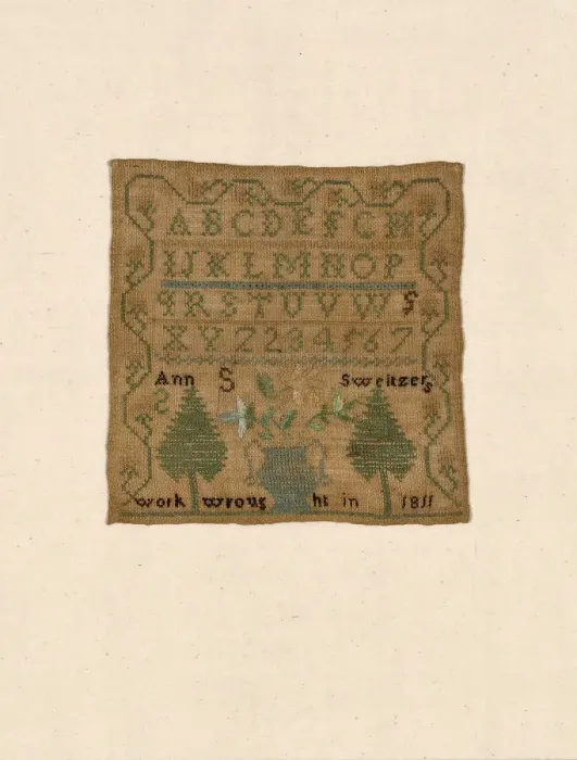 Framed Print : Sampler, United States, 1811. Creator: Ann S. Sweitzers Framed Print : Sampler, United States, 1811. Creator: Ann S. Sweitzers