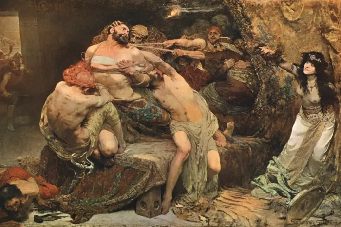 Framed Print : Samson, c1887, (c1902). Creator: Unknown Framed Print : Samson, c1887, (c1902). Creator: Unknown