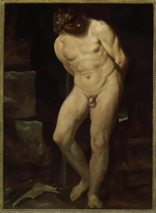 Framed Print : Samson in chains, c.1594. Creator: Carracci, Annibale (1560-1609) Framed Print : Samson in chains, c.1594. Creator: Carracci, Annibale (1560-1609)
