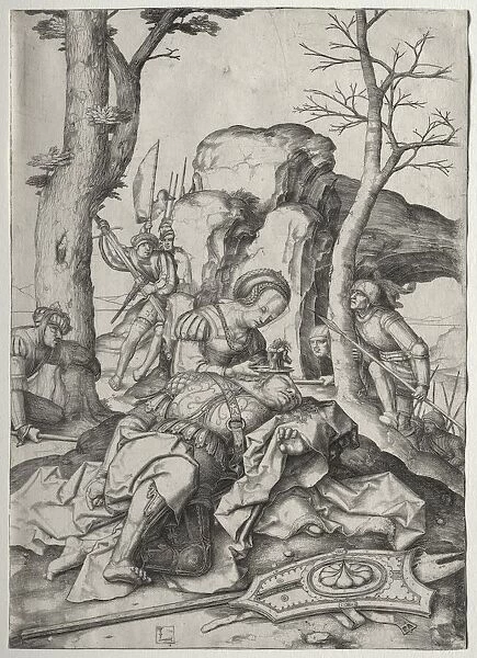 Samson and Delilah, c. 1507. Creator: Lucas van Leyden (Dutch, 1494-1533)