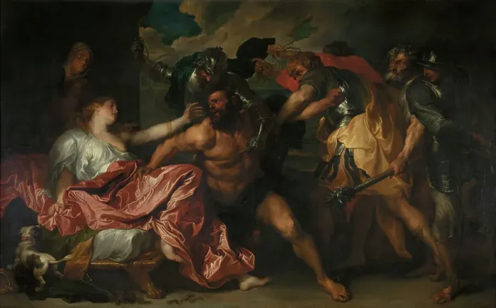 Framed Print : Samson and Delilah, c1630s. Creator: Anthony van Dyck Framed Print : Samson and Delilah, c1630s. Creator: Anthony van Dyck