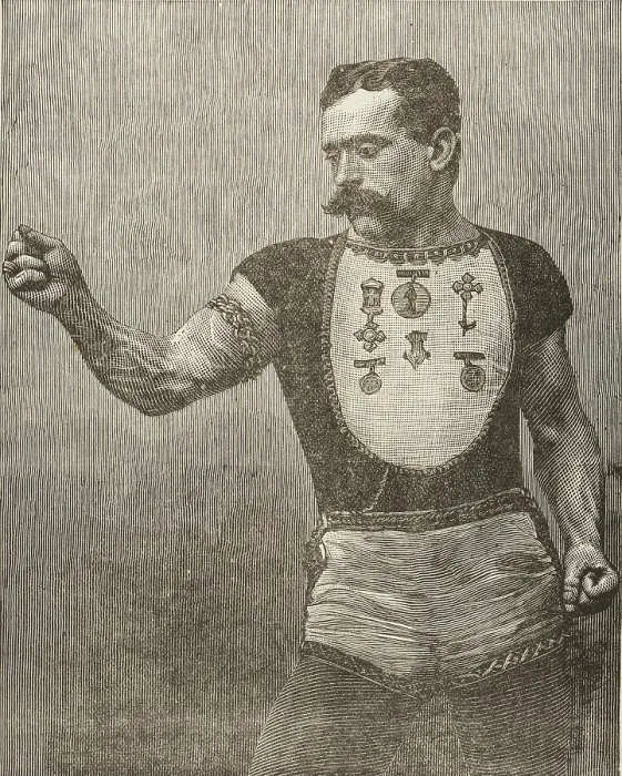 Framed Print : Samson, The Strongest Living Man, 1889. Creator: Unknown Framed Print : Samson, The Strongest Living Man, 1889. Creator: Unknown