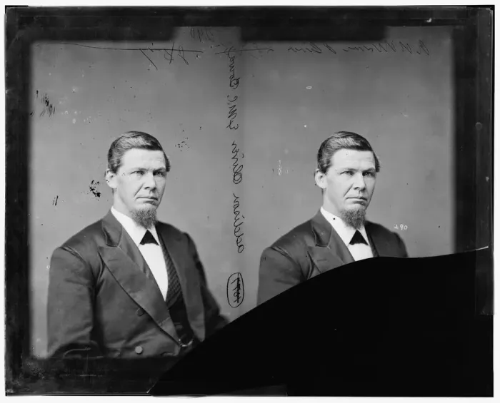 Framed Print : Samuel Addison Oliver of Iowa, 1865-1880. Creator: Unknown Framed Print : Samuel Addison Oliver of Iowa, 1865-1880. Creator: Unknown