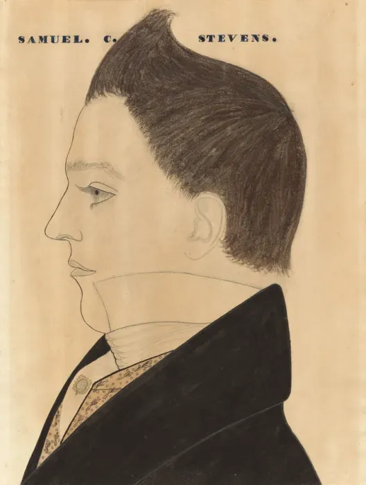 Framed Print : Samuel C. Stevens, c. 1820. Creator: Unknown Framed Print : Samuel C. Stevens, c. 1820. Creator: Unknown