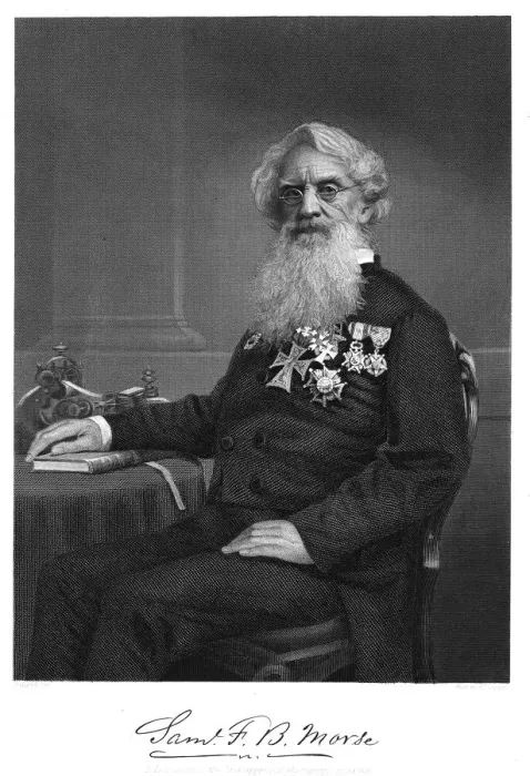 Framed Print : Samuel Finley Breese Morse, American artist and inventor, 1872 Framed Print : Samuel Finley Breese Morse, American artist and inventor, 1872