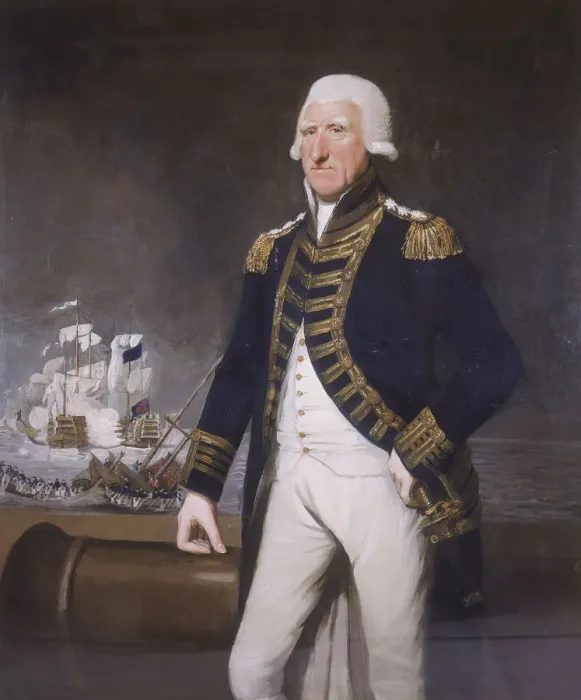 Framed Print : Samuel, First Viscount Hood, (c1794?). Artist: Lemuel Francis Abbot Framed Print : Samuel, First Viscount Hood, (c1794?). Artist: Lemuel Francis Abbot