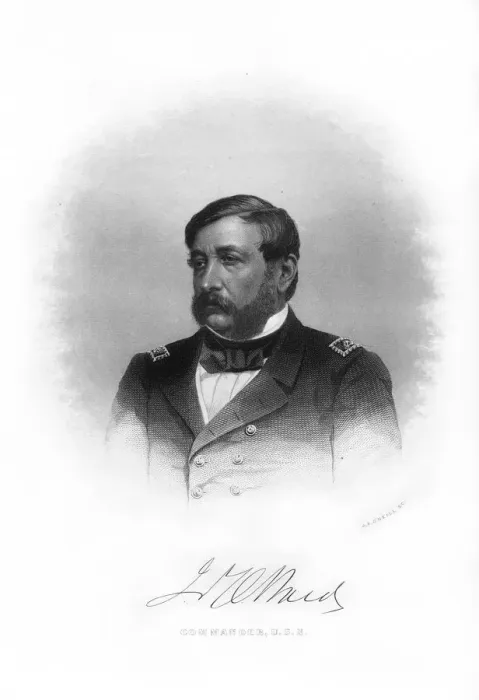 Framed Print : Samuel Francis du Pont, American naval officer, (1872). Artist: John A O Neill Framed Print : Samuel Francis du Pont, American naval officer, (1872). Artist: John A O Neill