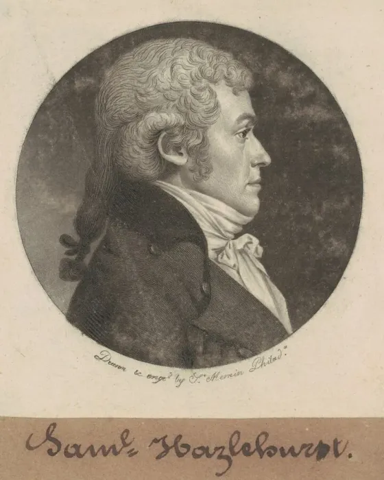 Framed Print : Samuel Hazlehurst, 1800. Creator: Charles Balthazar Julien Fevret de Saint-Mé Framed Print : Samuel Hazlehurst, 1800. Creator: Charles Balthazar Julien Fevret de Saint-Mé