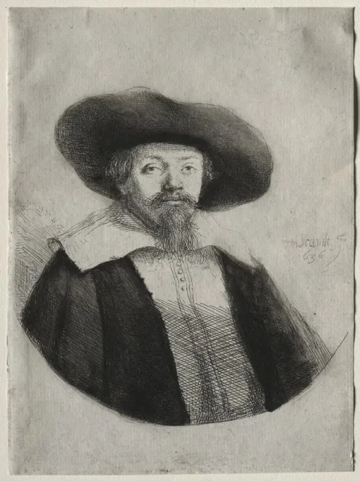 Framed Print : Samuel Manasseh Ben Israel, 1636. Creator: Rembrandt van Rijn (Dutch, 1606-1669) Framed Print : Samuel Manasseh Ben Israel, 1636. Creator: Rembrandt van Rijn (Dutch, 1606-1669)
