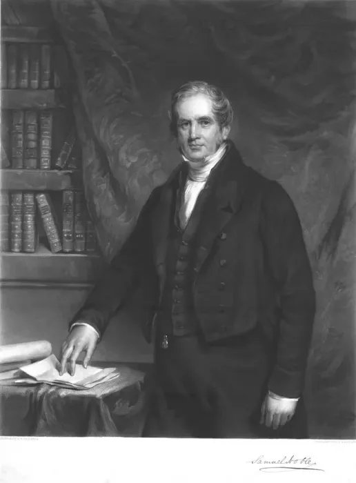 Framed Print : Samuel Noble, 1841. Artist: CE Wagstaff Framed Print : Samuel Noble, 1841. Artist: CE Wagstaff