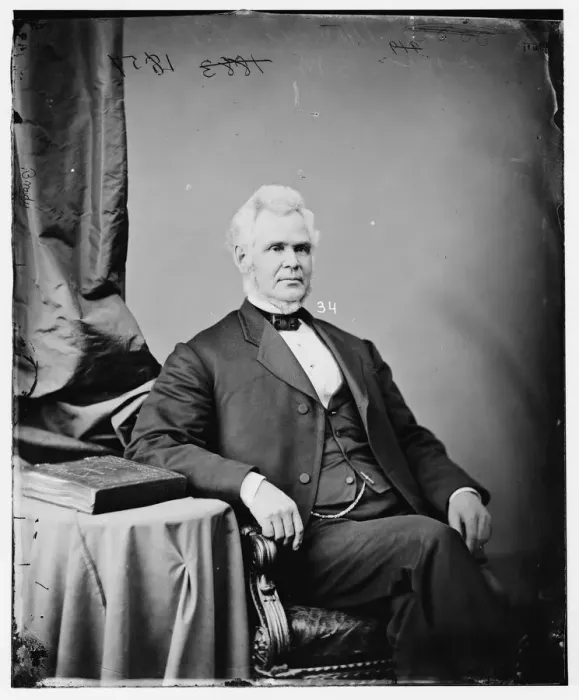 Framed Print : Samuel Plummer Morrill of Maine, between 1860 and 1875. Creator: Unknown Framed Print : Samuel Plummer Morrill of Maine, between 1860 and 1875. Creator: Unknown