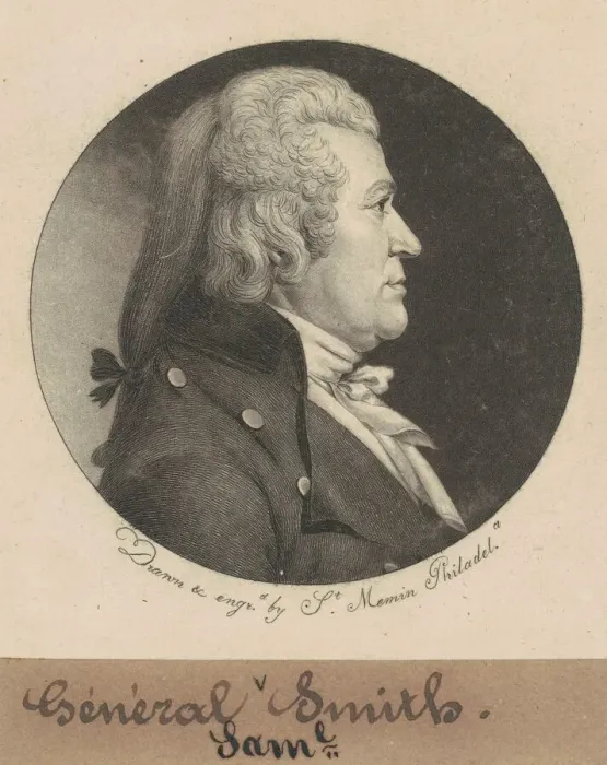 Framed Print : Samuel Smith, 1798. Creator: Charles Balthazar Julien Fevret de Saint-Memin Framed Print : Samuel Smith, 1798. Creator: Charles Balthazar Julien Fevret de Saint-Memin