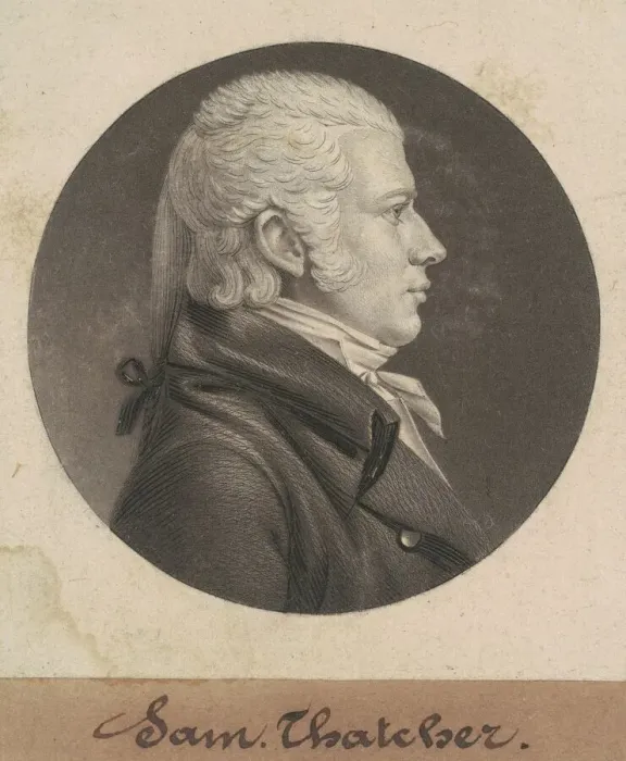 Framed Print : Samuel Thatcher, 1805. Creator: Charles Balthazar Julien Fevret de Saint-Memin Framed Print : Samuel Thatcher, 1805. Creator: Charles Balthazar Julien Fevret de Saint-Memin