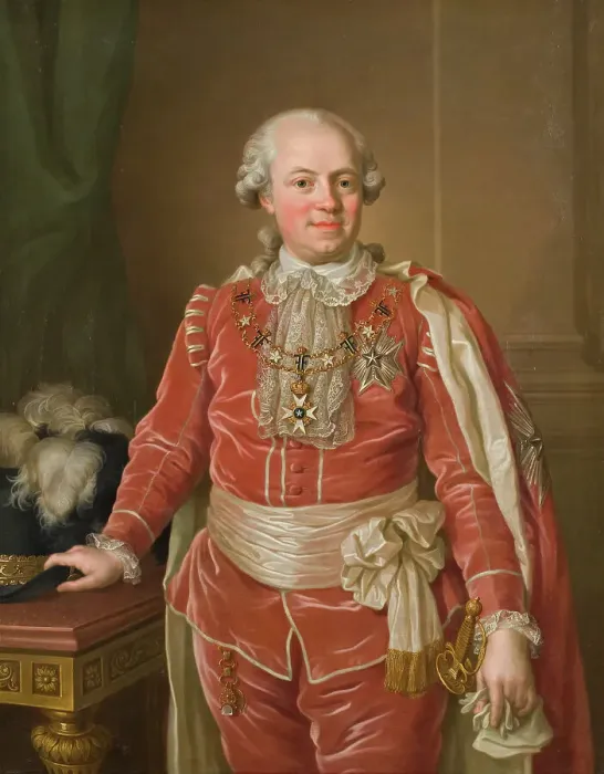 Framed Print : Samuel of Ugglas (1750-1812), count, governor, president of the chamber... c1780. Creator: Ulrika Fredrika Pasch Framed Print : Samuel of Ugglas (1750-1812), count, governor, president of the chamber... c1780. Creator: Ulrika Fredrika Pasch