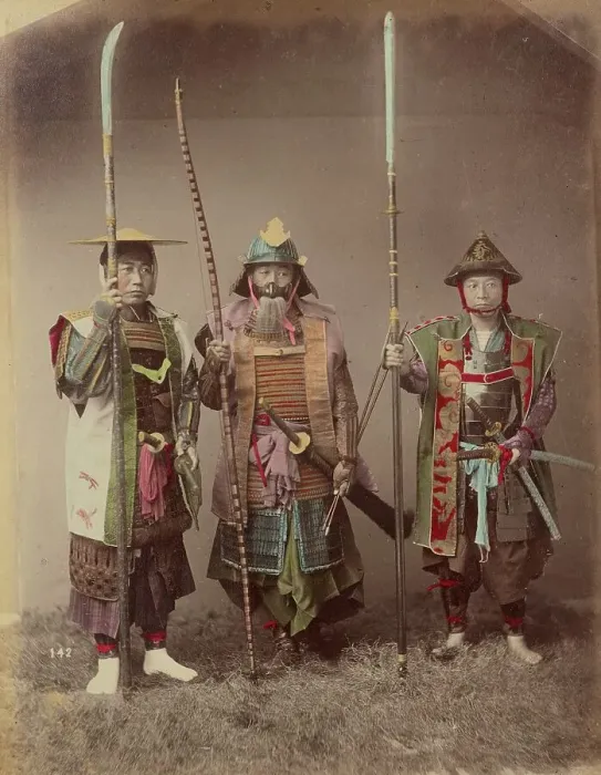 Framed Print : Samurai in Armour, 1870s-1890s. Creator: Kusakabe Kimbei Framed Print : Samurai in Armour, 1870s-1890s. Creator: Kusakabe Kimbei