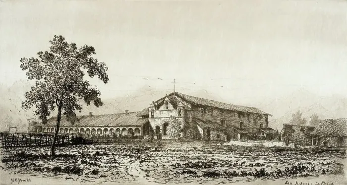 Framed Print : San Antonio de Padua, published in 1883. Creator: Henry Chapman Ford Framed Print : San Antonio de Padua, published in 1883. Creator: Henry Chapman Ford