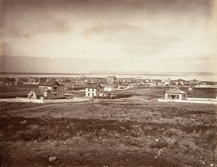 Framed Print : San Diego, 1876, printed ca. 1876. Creator: Carleton Emmons Watkins Framed Print : San Diego, 1876, printed ca. 1876. Creator: Carleton Emmons Watkins