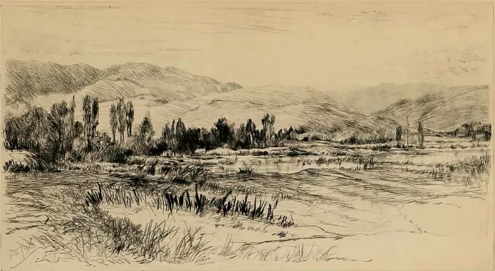 Framed Print : San Fernando Valley, California, 1900-1924. Creator: Wilson Eugene Silsby Framed Print : San Fernando Valley, California, 1900-1924. Creator: Wilson Eugene Silsby