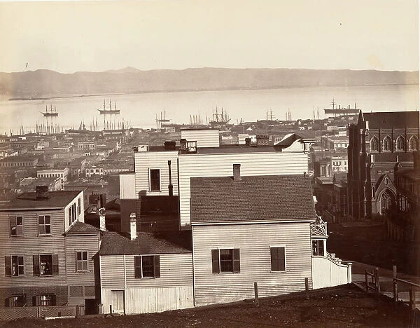 San Francisco, from California and Powell Streets, 1864, printed ca. 1876