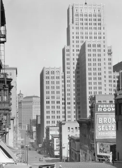 Framed Print : San Francisco views, 1927 Creator: Arnold Genthe Framed Print : San Francisco views, 1927 Creator: Arnold Genthe