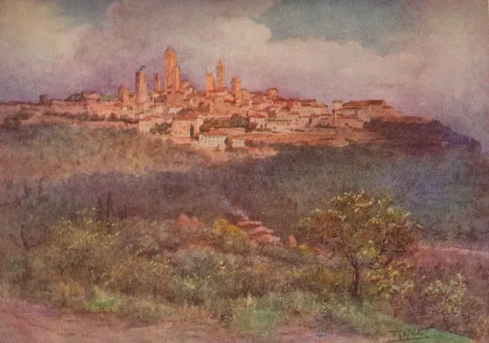 Framed Print : San Gimignano of Val D Elsa, c1900 (1913). Artist: Walter Frederick Roofe Tyndale Framed Print : San Gimignano of Val D Elsa, c1900 (1913). Artist: Walter Frederick Roofe Tyndale