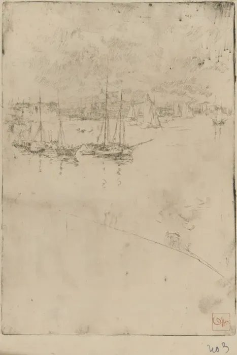 Framed Print : San Giorgio, 1879-1880. Creator: James Abbott McNeill Whistler Framed Print : San Giorgio, 1879-1880. Creator: James Abbott McNeill Whistler