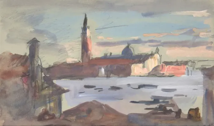 Framed Print : San Giorgio Maggiore, Venice, 1840-1906. Creator: Hercules Brabazon Brabazon Framed Print : San Giorgio Maggiore, Venice, 1840-1906. Creator: Hercules Brabazon Brabazon