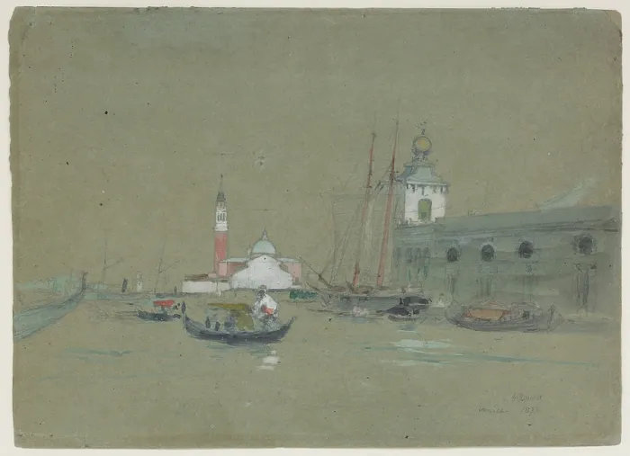 Framed Print : San Giorgio Maggiore, Venice, 1872. Creator: George Inness Framed Print : San Giorgio Maggiore, Venice, 1872. Creator: George Inness