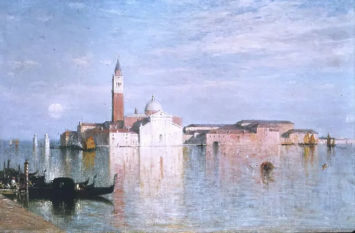 Framed Print : San Giorgio Maggiore, Venice, 1880. Creator: George Reid Framed Print : San Giorgio Maggiore, Venice, 1880. Creator: George Reid