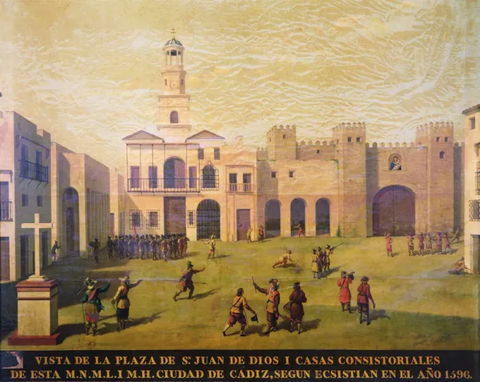 Framed Print : San Juan de Dios Square in 1596 Framed Print : San Juan de Dios Square in 1596