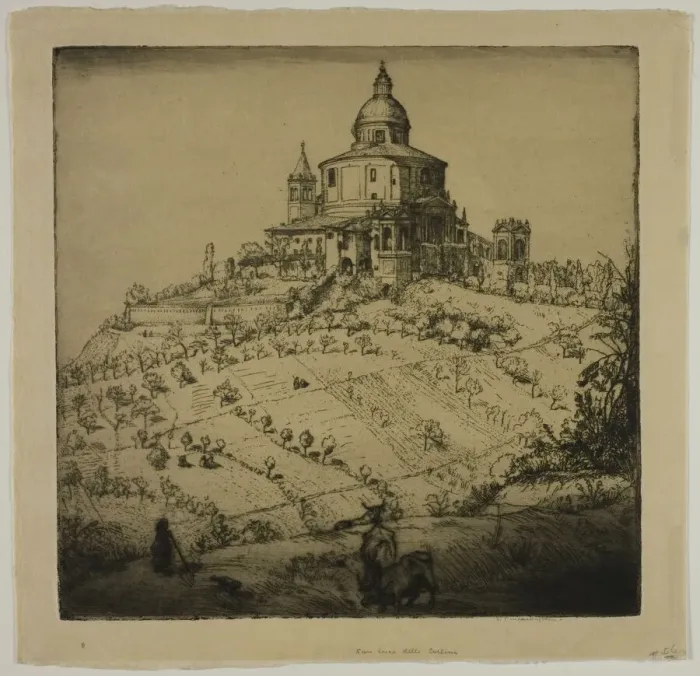 Framed Print : San Lucca dei Colli, 1904. Creator: Donald Shaw MacLaughlan Framed Print : San Lucca dei Colli, 1904. Creator: Donald Shaw MacLaughlan