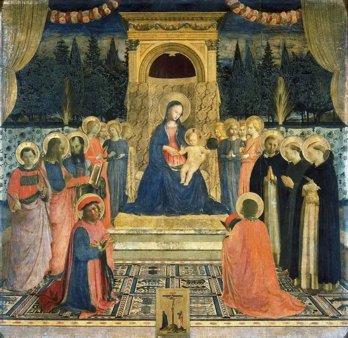 Framed Print : The San Marco Altarpiece, ca 1438-1440. Creator: Angelico, Fra Giovanni, da Fiesole (ca. 1400-1455) Framed Print : The San Marco Altarpiece, ca 1438-1440. Creator: Angelico, Fra Giovanni, da Fiesole (ca. 1400-1455)