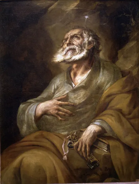Framed Print : San Pedro, one of the Twelve Apostles, the first bishop of Rome, where he died Framed Print : San Pedro, one of the Twelve Apostles, the first bishop of Rome, where he died