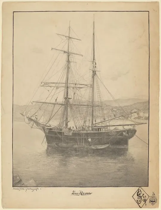 Framed Print : San Remo, 1888. Creator: John William Casilear Framed Print : San Remo, 1888. Creator: John William Casilear