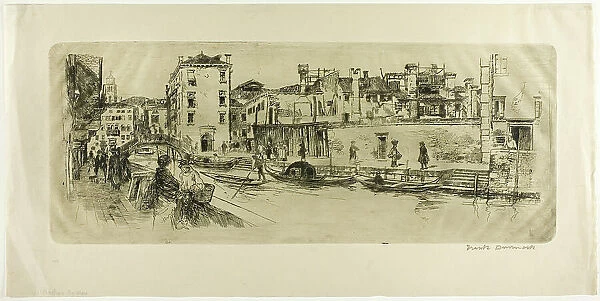 San Trovasso Canal, 1885. Creator: Frank Duveneck