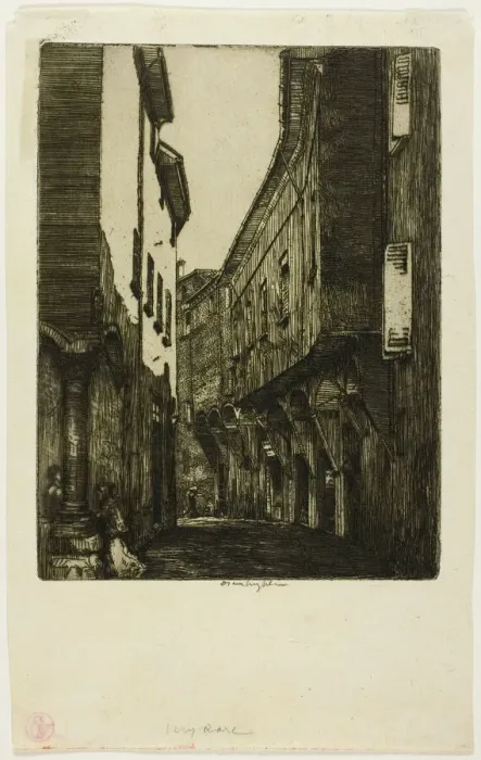 Framed Print : Via San Vitale, Bologna, 1904. Creator: Donald Shaw MacLaughlan Framed Print : Via San Vitale, Bologna, 1904. Creator: Donald Shaw MacLaughlan