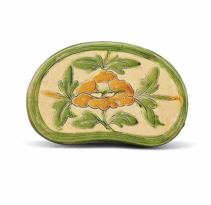 Framed Print : A sancai carved peony pillow, Between 960 and 1127. Creator: The Oriental Applied Arts. A sancai carved peony pillow, Between 960 and 1127. Creator: The Oriental Applied Arts Framed Print : A sancai carved peony pillow, Between 960 and 1127. Creator: The Oriental Applied Arts. A sancai carved peony pillow, Between 960 and 1127. Creator: The Oriental Applied Arts