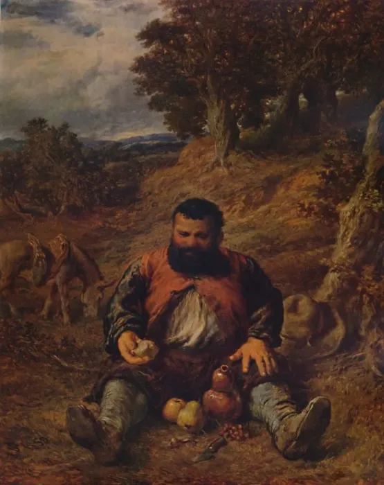 Framed Print : Sancho Panza, 1859, (1935). Artist: Sir John Gilbert Framed Print : Sancho Panza, 1859, (1935). Artist: Sir John Gilbert