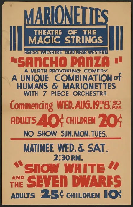 Framed Print : Sancho Panza, Los Angeles, 1936. Creator: Unknown Framed Print : Sancho Panza, Los Angeles, 1936. Creator: Unknown