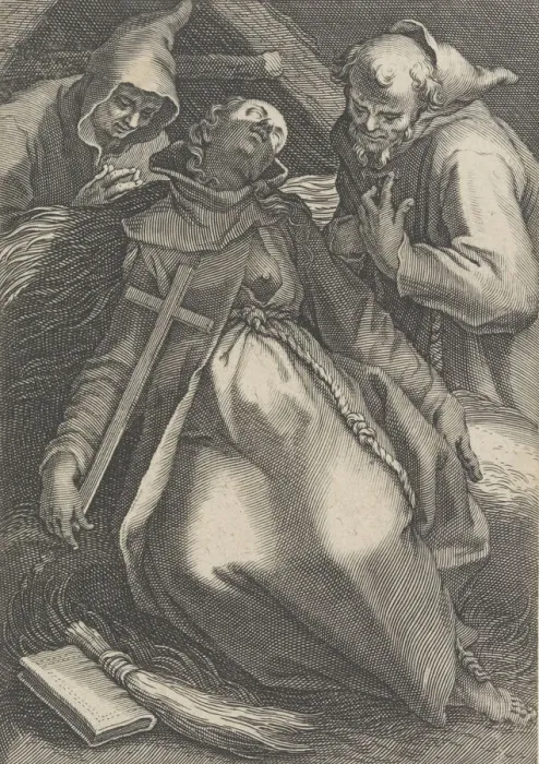 Framed Print : Sancta Euphrolyna, from the series Female Hermits, 1600-1633 Framed Print : Sancta Euphrolyna, from the series Female Hermits, 1600-1633