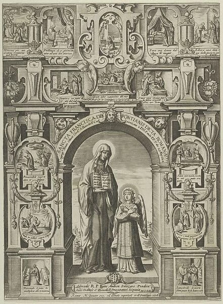 Sancta Francisca de Pontainis Dicta Romana, 1608. Creator: Matthaeus Greuter