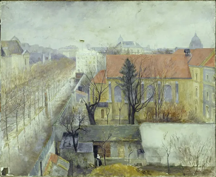 Framed Print : Sanctuary at Bon Pasteur seen from Place Denfert-Rochereau, 1890. Creator: Edouard Zawiski Framed Print : Sanctuary at Bon Pasteur seen from Place Denfert-Rochereau, 1890. Creator: Edouard Zawiski