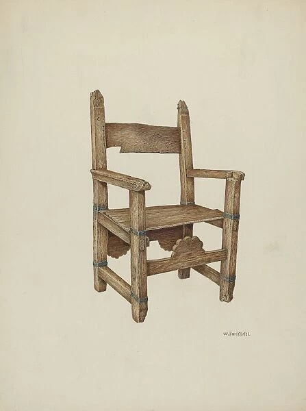 Sanctuary Chair, 1941. Creator: William Kieckhofel