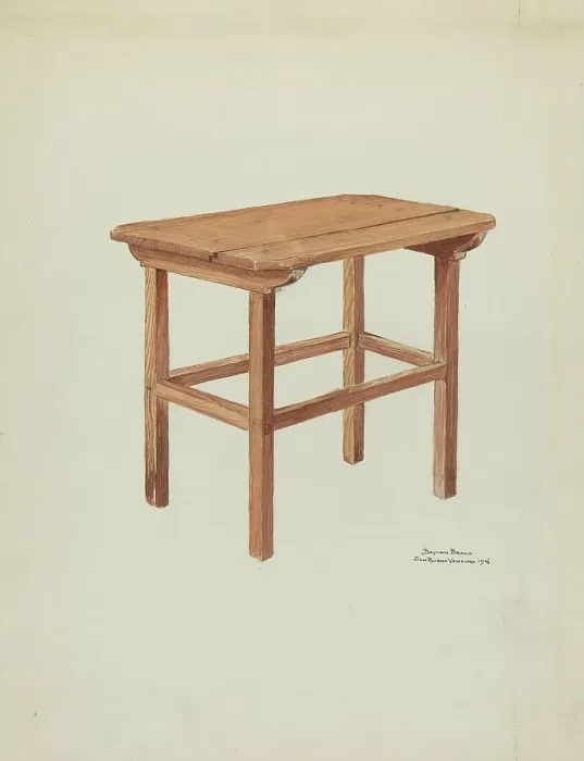 Framed Print : Sanctuary Table, 1936. Creator: Dayton Brown Framed Print : Sanctuary Table, 1936. Creator: Dayton Brown