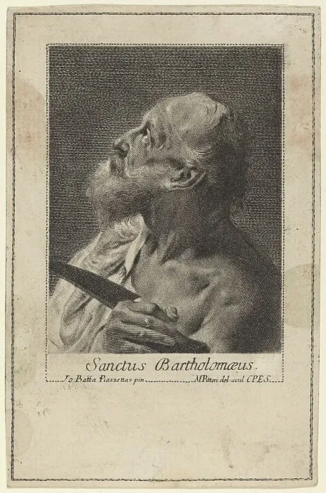 Framed Print : Sanctus Bartholomeaus. Creator: Marco Alvise Pitteri Framed Print : Sanctus Bartholomeaus. Creator: Marco Alvise Pitteri