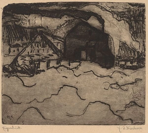 Sand Dredgers on the Elbe, 1906. Creator: Ernst Kirchner
