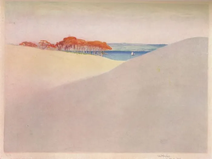 Framed Print : Sand Dunes, Denmark, c1917. Artist: William Giles Framed Print : Sand Dunes, Denmark, c1917. Artist: William Giles