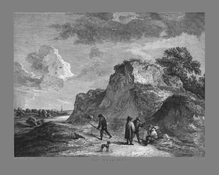Framed Print : The Sand Hill, 1751. Creator: Thomas Major